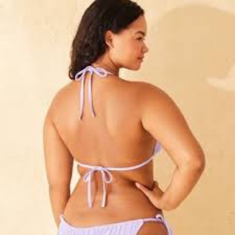 NWT Wild fable Light Purple / Lavender Triangle Bikini Top Size: Medium - Picture 2 of 4